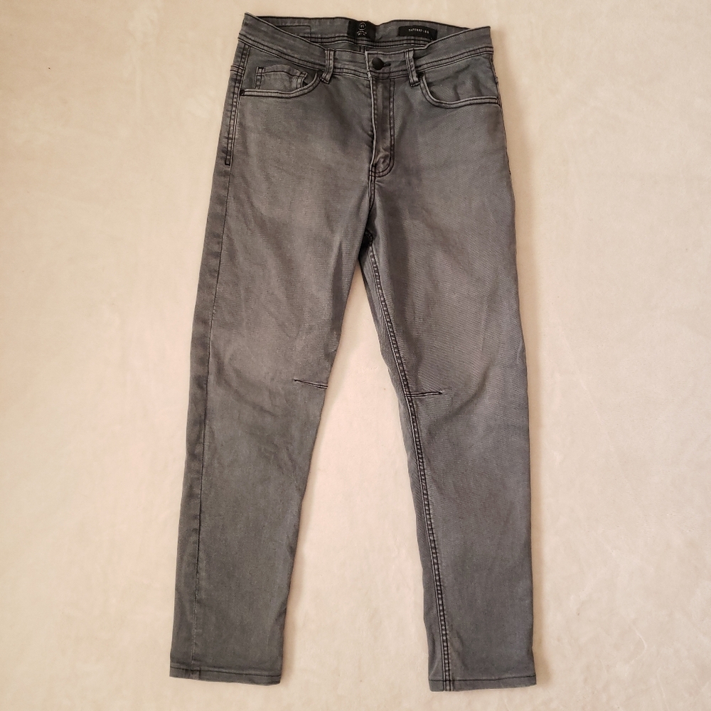 Cotton On Gray Denim 91 Tapered Leg Jeans